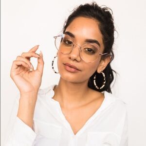 NIB Scojo BluLite Glasses - Rose Gold- Biko